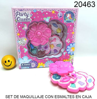 Imagen de SET DE MAQUILLAJE CON ESMALTES EN CAJA 7.24